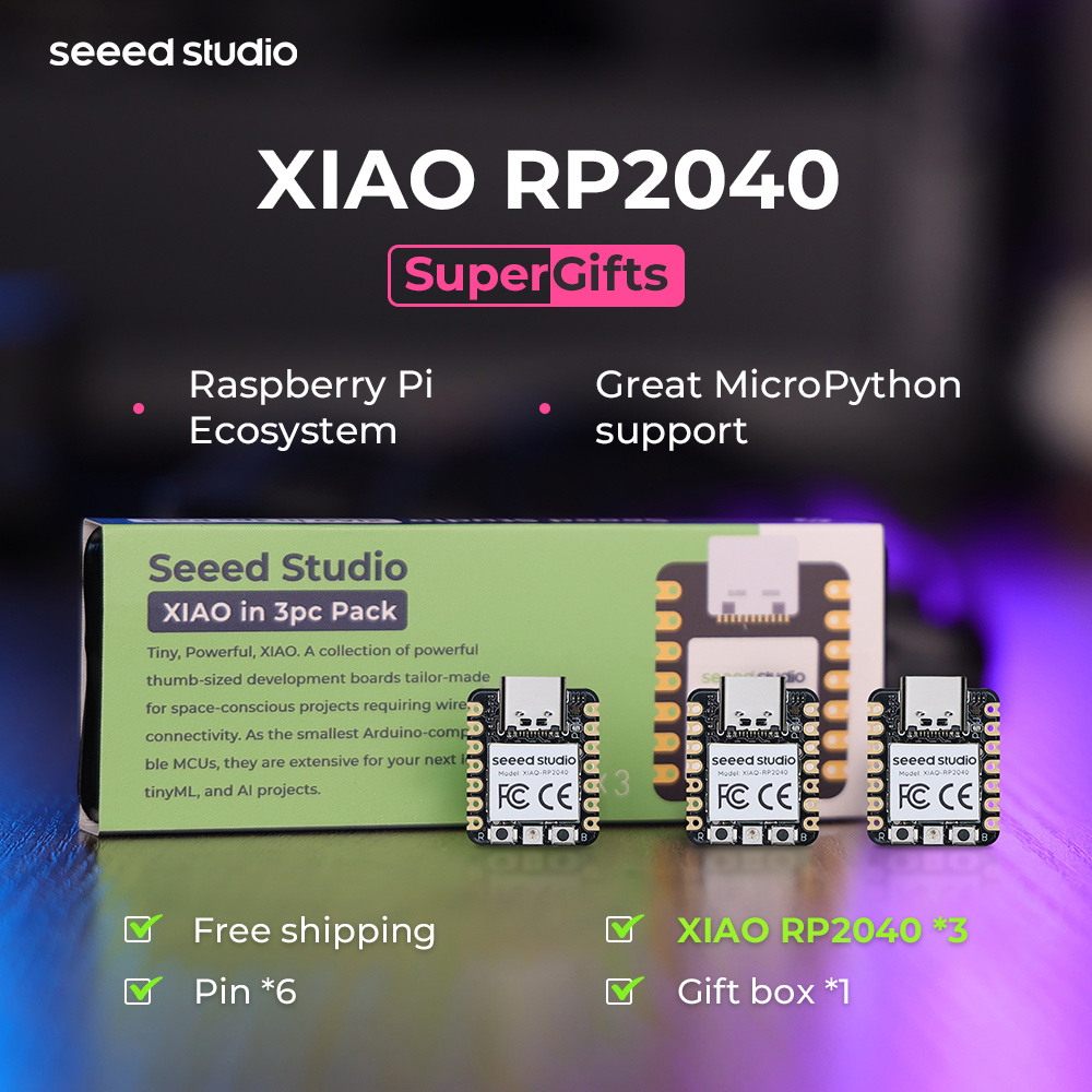 Microcontroller Kit - ไมโครคอนโทรลเลอร์สำหรับ RP2040ของสตูดิโอเสี่ยวหมี่ RP2040พร้อม M0คอร์แขนคอร์คู่ + ตัวประมวลผลอาร์ดูอิโนไมโครไพธอนและวงจร