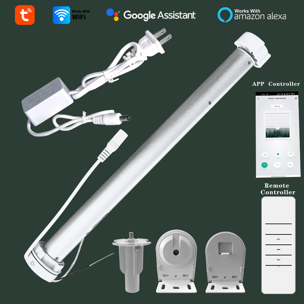 Smart Home Automation Kit - มอเตอร์ม่านม้วนอัจฉริยะ Tuya WiFi ขนาดเล็ก ควบคุมผ่านแอป Smart
