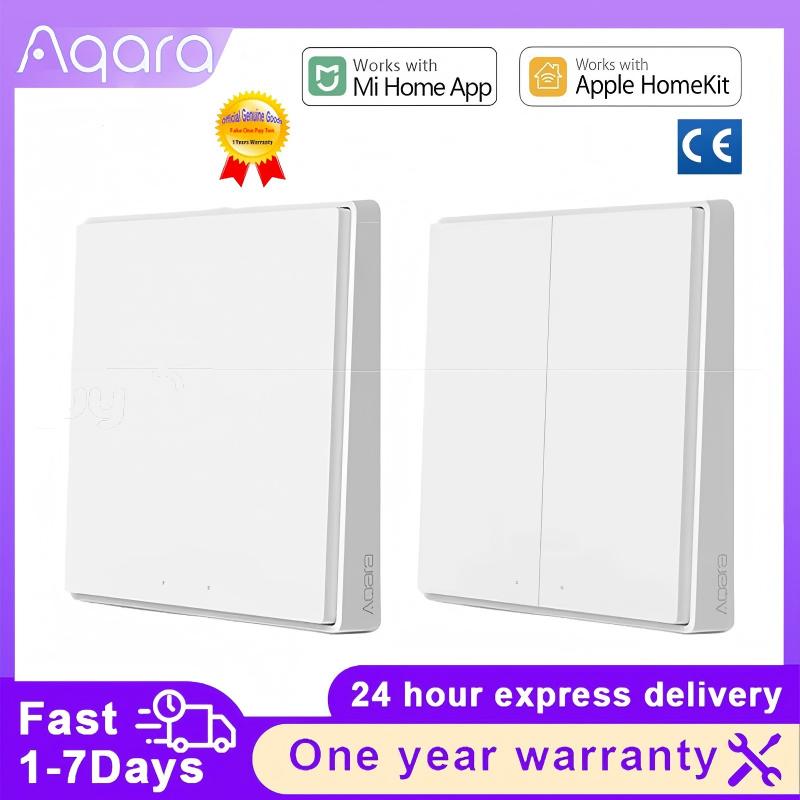 Smart Light Switch Wifi - สวิตช์ติดผนังอัจฉริยะ Aqara D1 Zigbee ไร้สาย ควบคุมไฟด้วยรีโมท