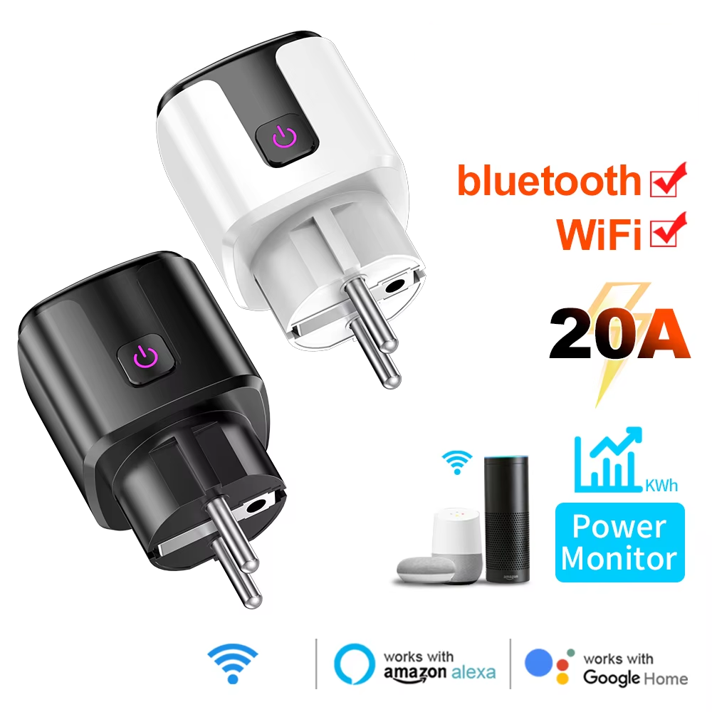 Wifi Smart Plug - ปลั๊กอัจฉริยะ 20A EU รองรับ WiFi+บลูทูธ พร้อมระบบตรวจสอบพลังงาน