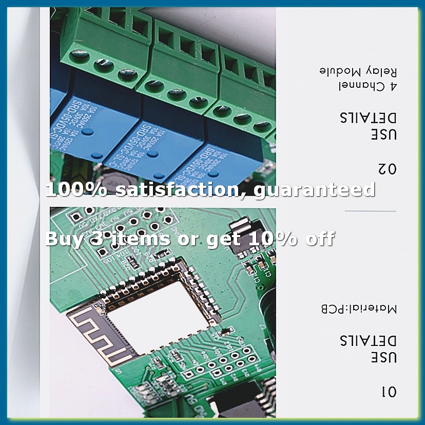 Esp8266 Relay Module - ESP8266 ไร้สาย WIFI 4 ช่องรีเลย์โมดูล ESP-12F