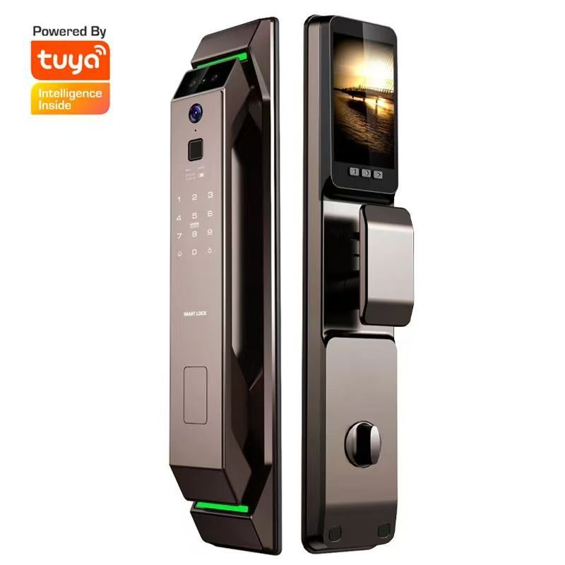 Smart Door Lock Wifi - ระบบล็อคประตูอัจฉริยะ TUYA พร้อมระบบปลดล็อคด้วยลายนิ้วมือ ระบบจดจำใบหน้า 3 มิติ