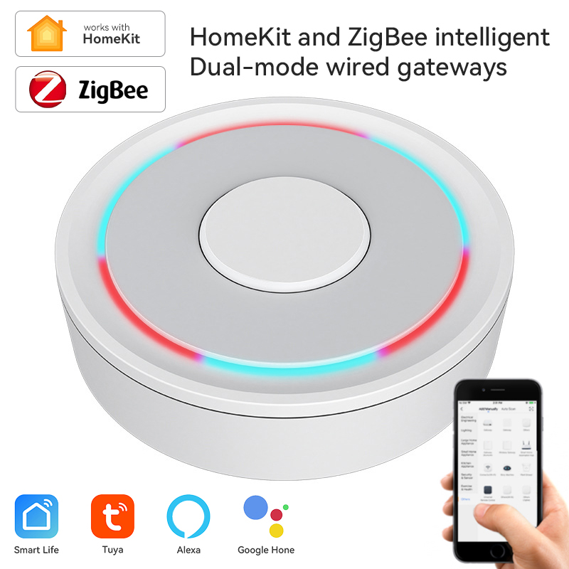 Smart Home Automation Kit - Tuya ZigBee Smart Gateway Homekit โทรศัพท์ฮับไร้สายแบบมีสายรีโมทคอนโทรลสะพาน