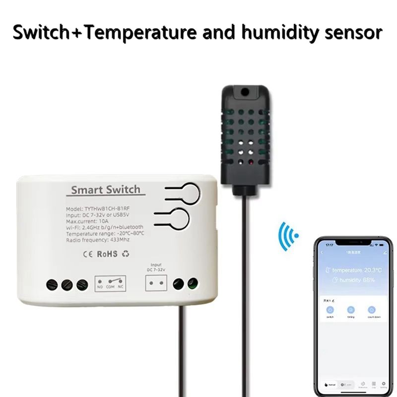 A01F-Tuya สวิตช์รีเลย์ Wi-Fi ส - Wifi Thermostat บทวิจารณ์และราคา