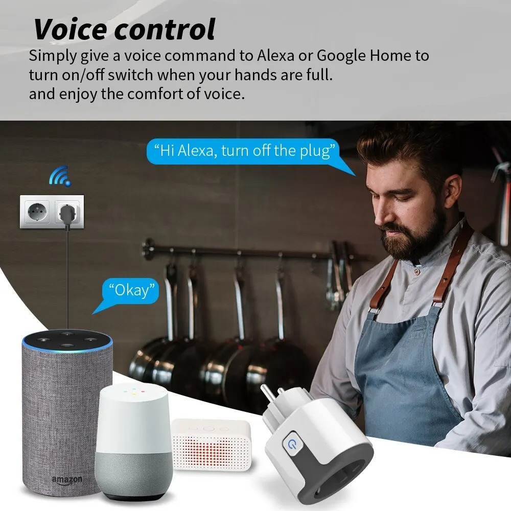 ปลั๊กไฟอัจฉริยะ WiFi EU ใช้งาน - Wifi Smart Plug บทวิจารณ์และราคา