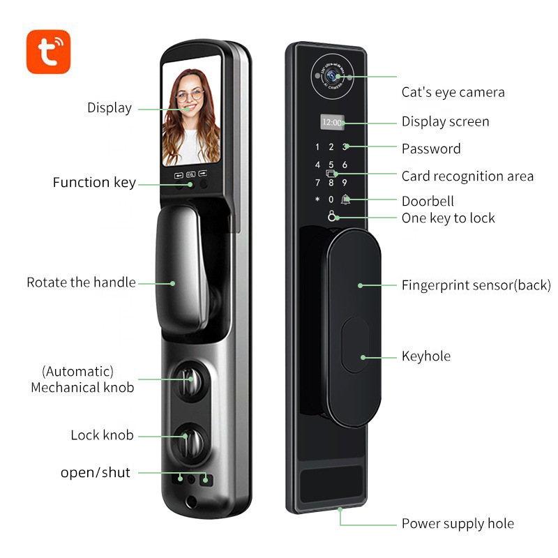 กลอนประตูอัจฉริยะ TUYA Wifi พร - Smart Door Lock Wifi บทวิจารณ์และราคา