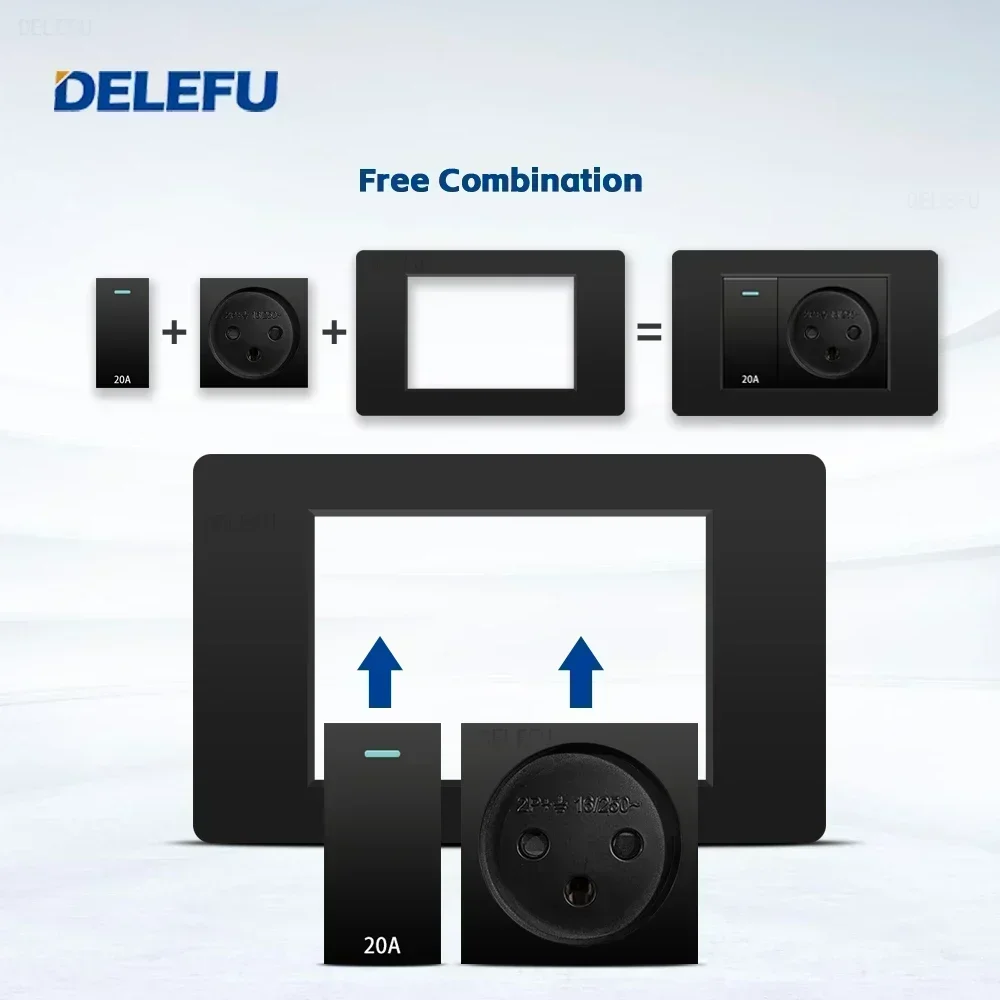 DELEFU สีดําสารหน่วง PC อิสราเ - Smart Light Switch Wifi บทวิจารณ์และราคา
