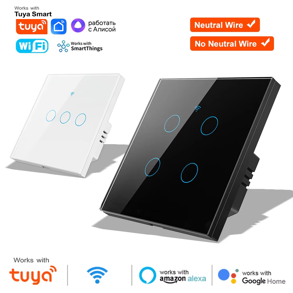สวิตช์ไฟติดผนังแบบสัมผัส WiFi  - Smart Light Switch Wifi บทวิจารณ์และราคา