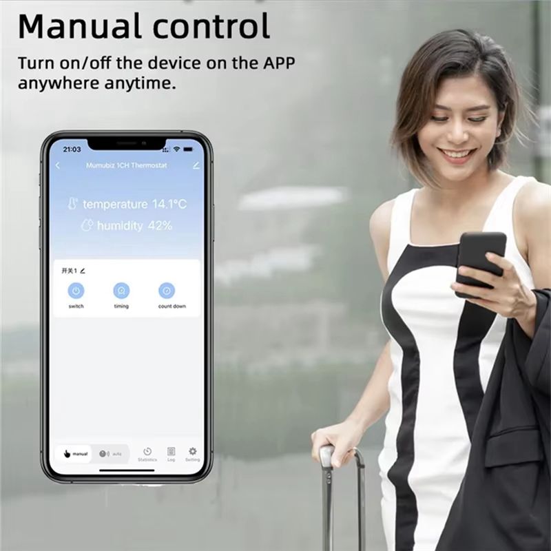Y50A-Tuya สวิตช์รีเลย์อัจฉริยะ - Wifi Thermostat บทวิจารณ์และราคา
