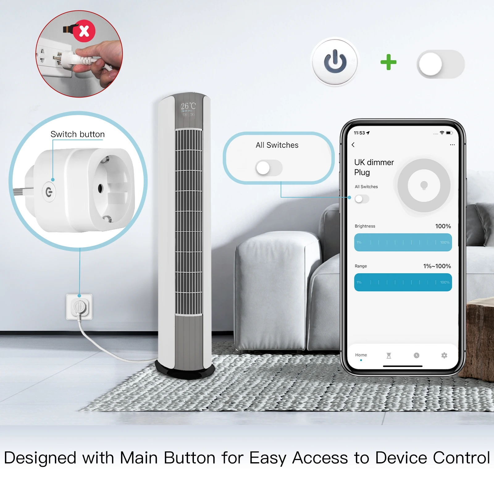 ปลั๊กไฟอัจฉริยะ MOES Tuya WiFi - Wifi Smart Plug บทวิจารณ์และราคา