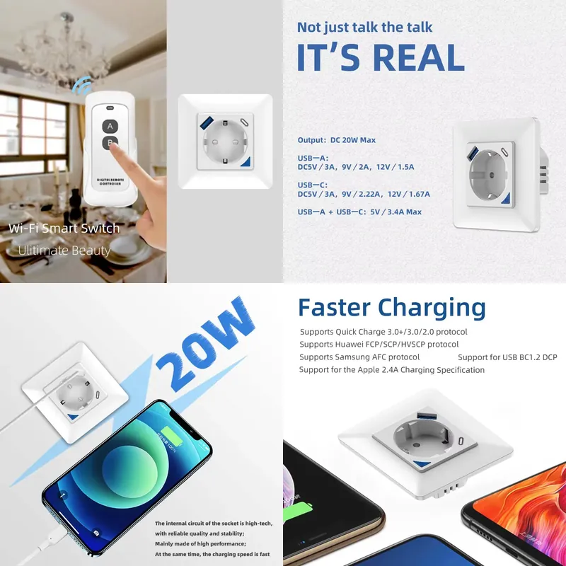 รีโมทคอนโทรลอัจฉริยะแบบแอปพลิเ - Wifi Smart Plug บทวิจารณ์และราคา