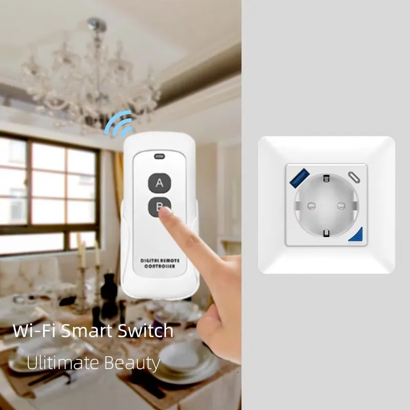 รีโมทคอนโทรลอัจฉริยะแบบแอปพลิเ - Wifi Smart Plug บทวิจารณ์และราคา