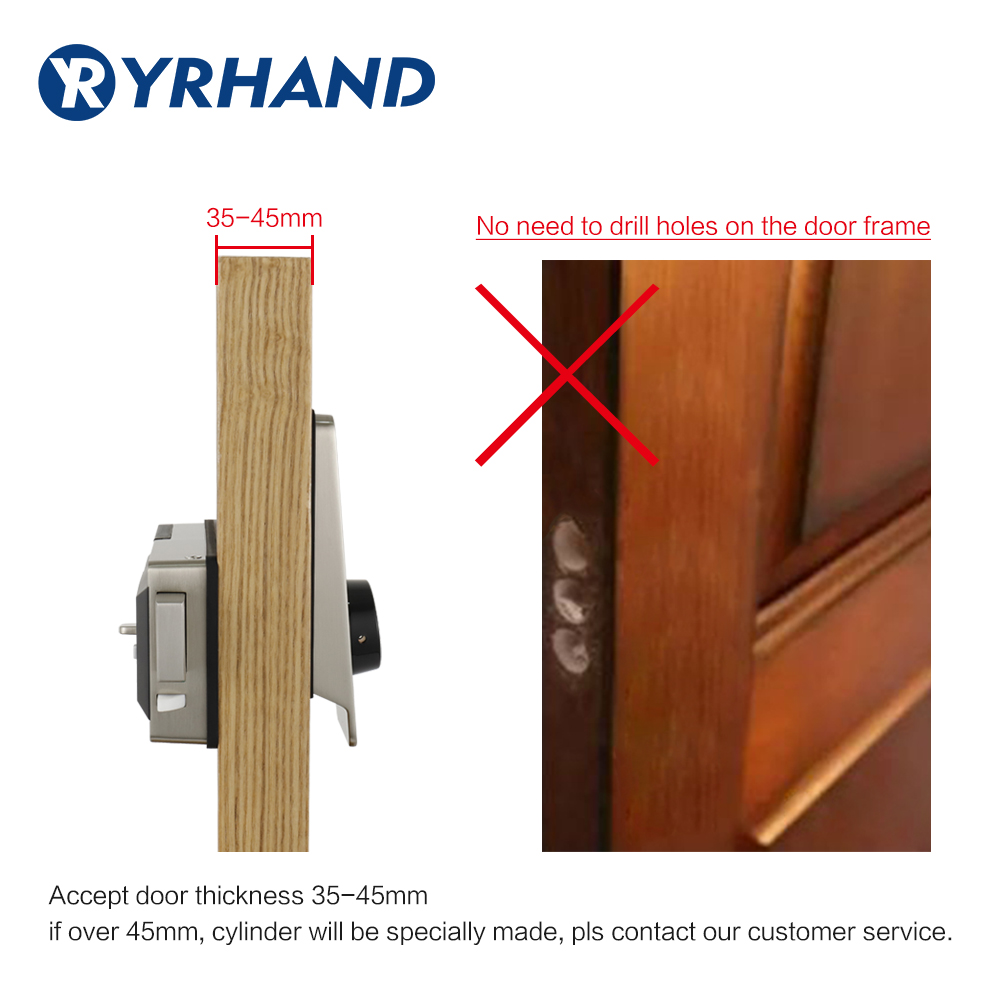 สมาร์ทกันน้ำประตูขอบล็อค,บลูทู - Smart Door Lock Wifi บทวิจารณ์และราคา