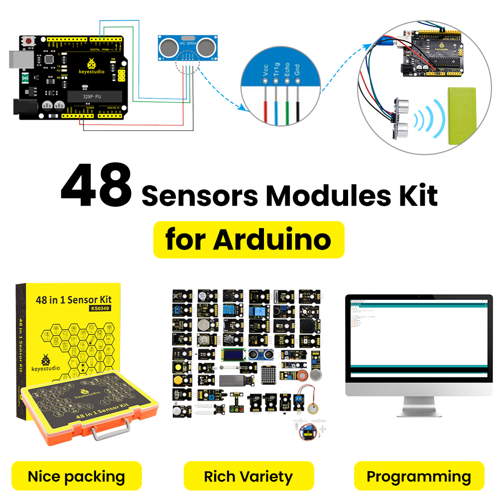 ชุดเซ็นเซอร์เริ่มต้น 48 in 1 ข - Esp32 Smart Home Kit บทวิจารณ์และราคา